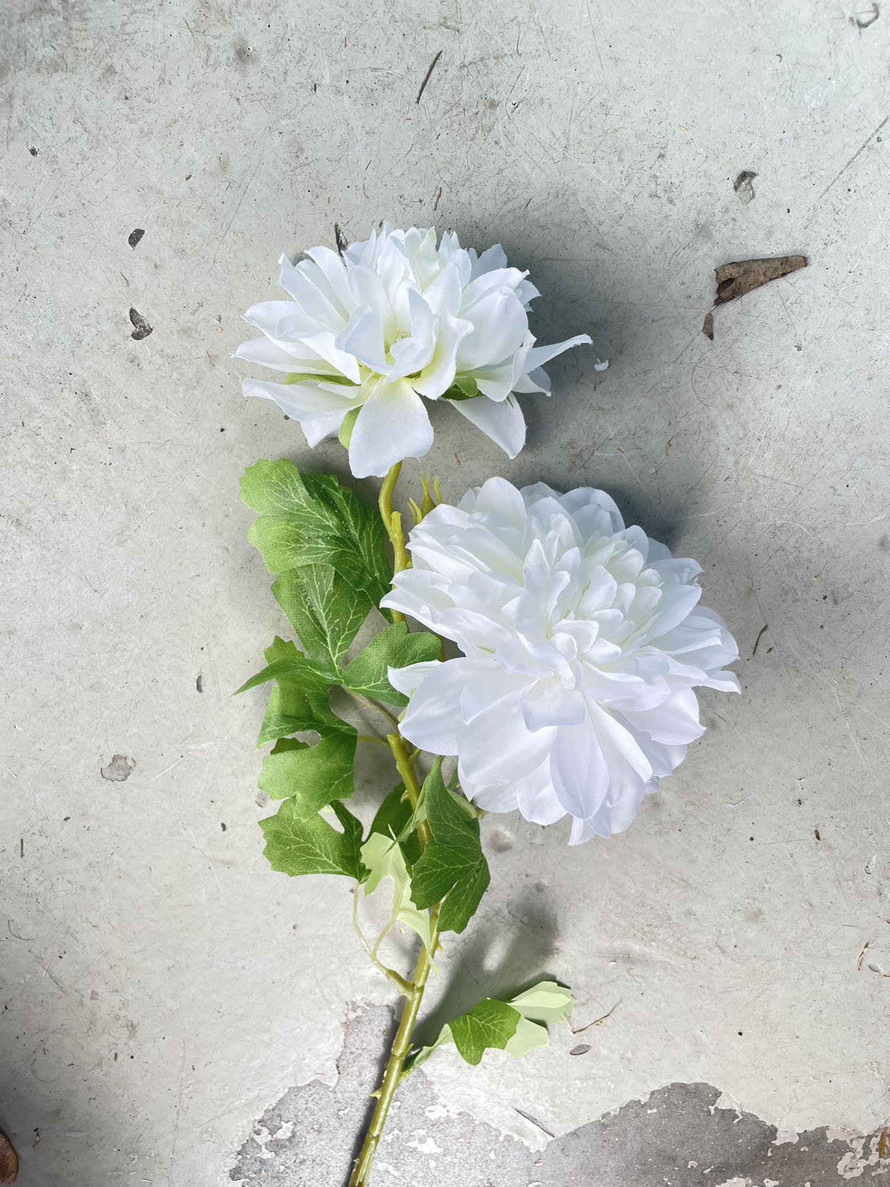 Artificial Flower Dahlia White NZ4.50 newbrightparty