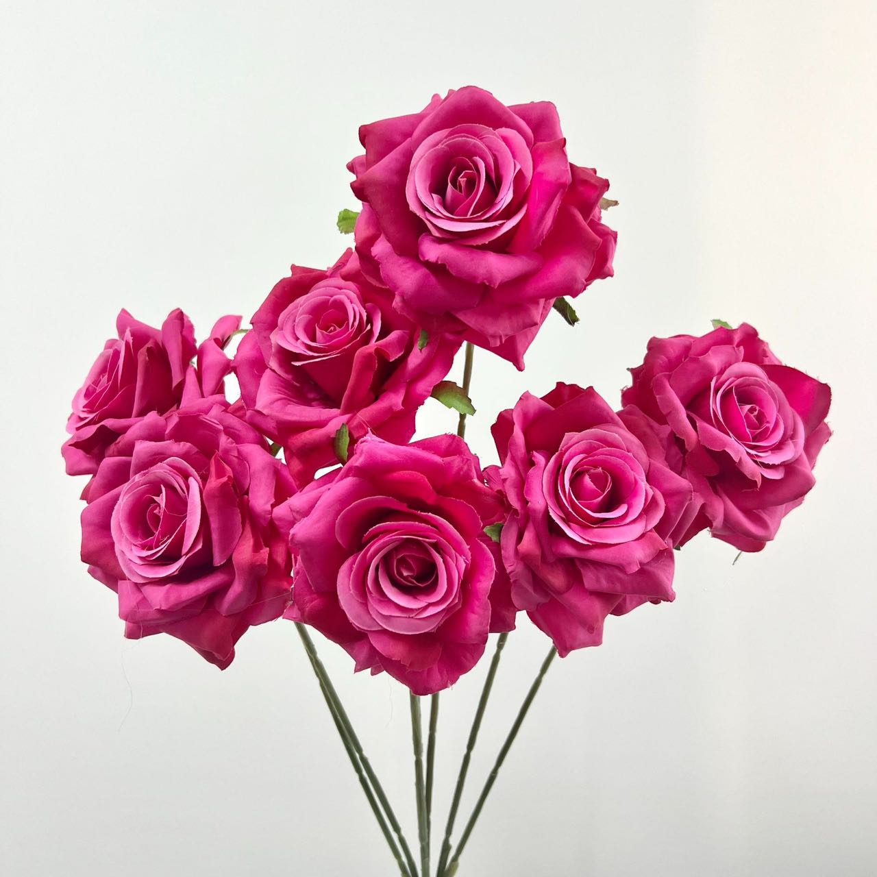 Artificial Flower Rose Bunch Hot Pink (7PCS) NZ7.80 newbrightparty
