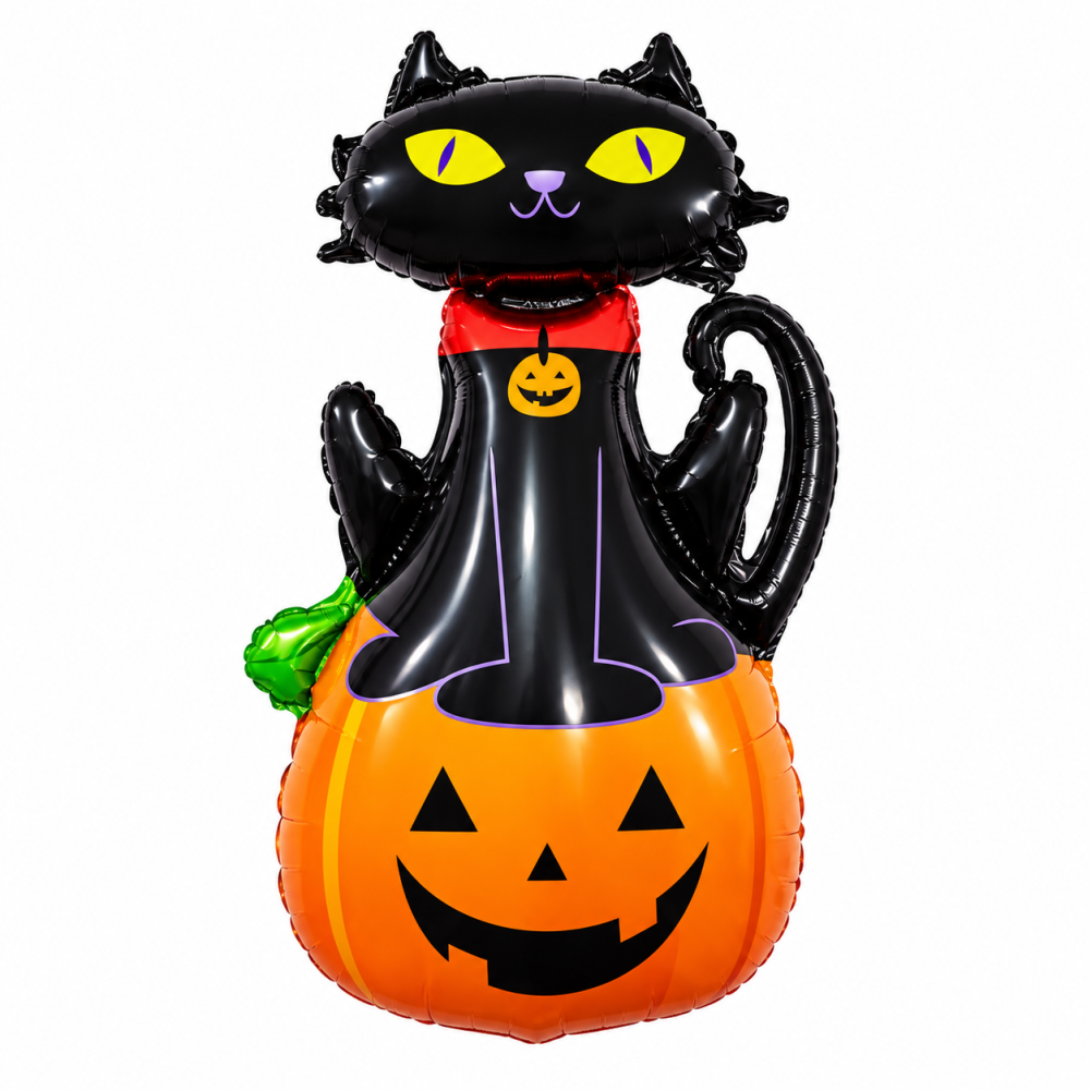 Halloween Foil Balloon Black Cat 110cm*55cm