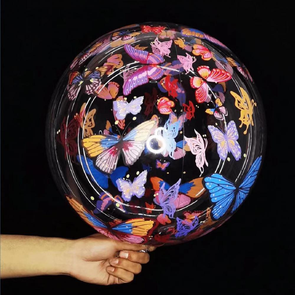 20 Inch Printed Bubble Balloon Butterfly