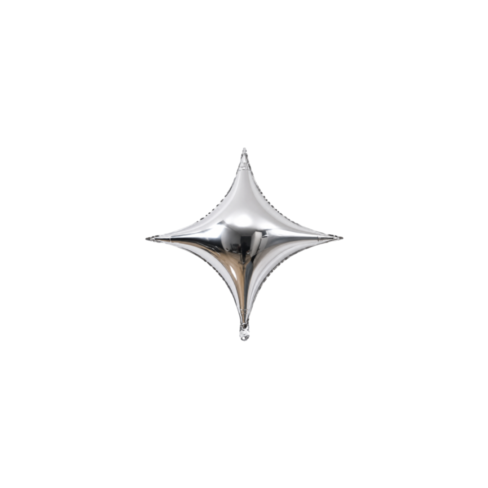 10 Inch Foil Balloon Star Shape Sliver