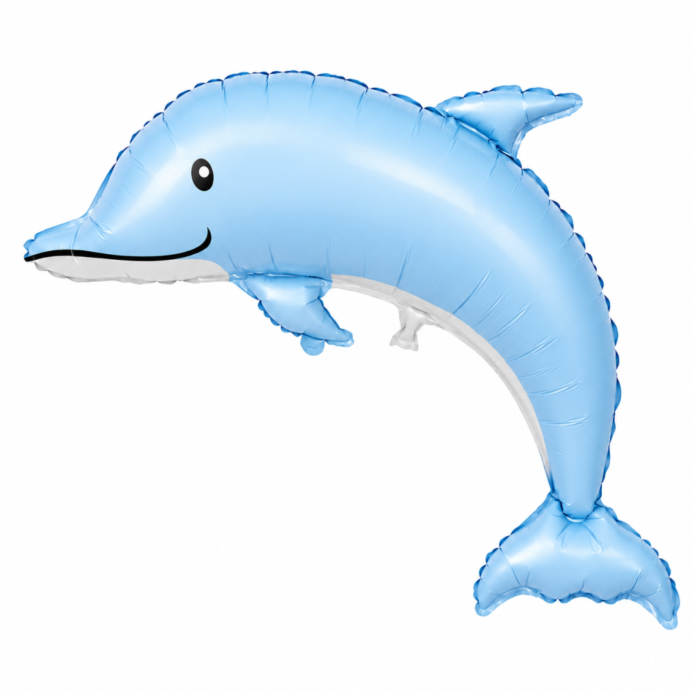 Foil Balloon Dolphin Blue