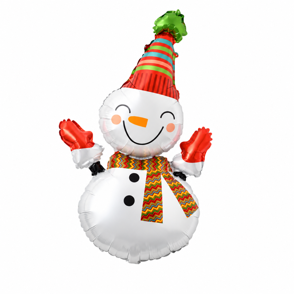 Foil Balloon Christmas Snow Man