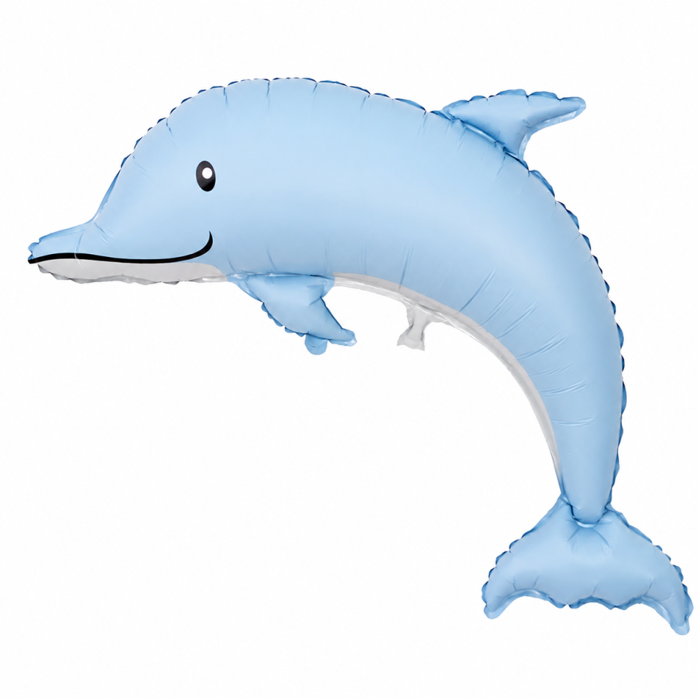 Foil Balloon Dolphin Blue