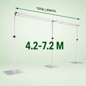 Adjustble Heavy Duty Modular Aluminium Backdrop Frame (3.6M*7.2M)