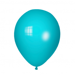 12 Inch  Vintage See Through Teal (10PCS)