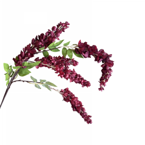 Artificial Wisteria Burgundy