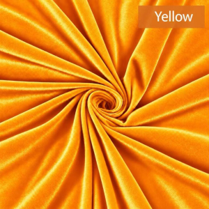 Premium Heavyweight Velvet Fabric &ndash; 200GSM Yellow  (1.5m*10m)