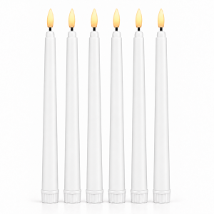 LED Flameless Tapper Candles Bright White (6pcs)