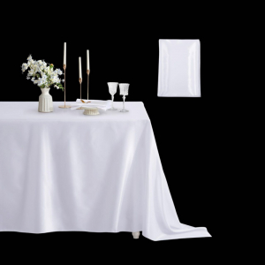 Polyester RectangleTable Cloth White (320cm)