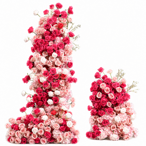 Clearance  Flower Arrangement Set Hot Pink  (3 pcs)