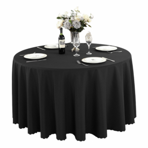 Round Table Cloth Black (280cm)