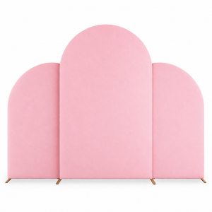 Elastic Arch Frame Cover Set  Pink (3PCS)