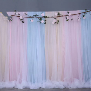 Clearance! Backdrop Curtains Rainbow 3*3 meter