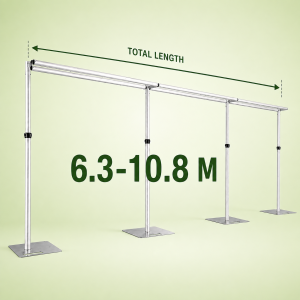 Adjustble Heavy Duty Modular Aluminium Backdrop Frame (3.6m*10.8m)