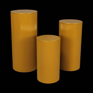 Wave Plinth Set Gold ( 3PCS)