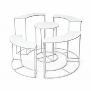 Round Plinth Stand Set  ( 5 pcs )