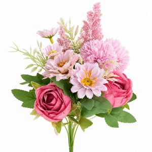 Artificial Flower Bunch Pink