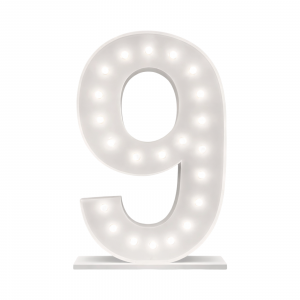 Pre Order Giant LED Number Light 1.2 Meter 9