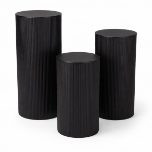 Wave Plinth Set Black ( 3PCS)