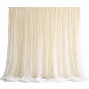 Clearance! Backdrop Curtains Pastel Yellow  3*3 meter