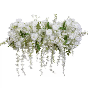 Hanging Artifical Flower Row white (1 M)