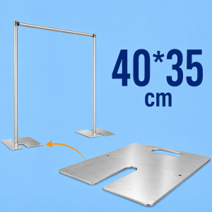 Adjustble Heavy Duty Aluminium Base  (40cm  no connector )