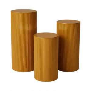 Wave Plinth Set Gold ( 3PCS)