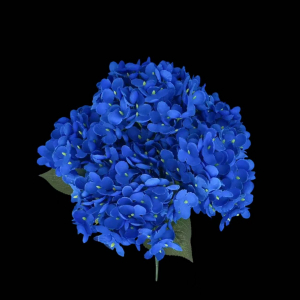 Artificial Flower Big Hydrangea Blue Bunch