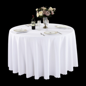 Round Table Cloth White (280cm)