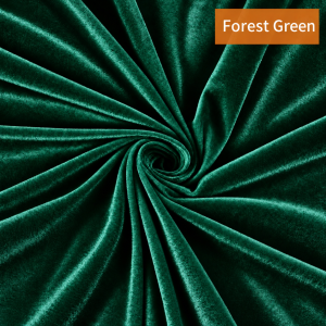 Premium Heavyweight Velvet Fabric &ndash; 200GSM Forest Green (1.5m*10m)