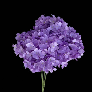 Artificial Flower Big Hydrangea Purple Bunch
