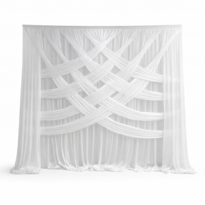 DIY Backdrop Curtains White (3*3 M)